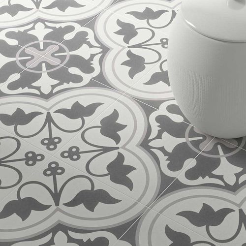 Piastrella in gres porcellanato - Cement Tradition Decor 1 - WOW Design EU - opaca / da interno / da esterno