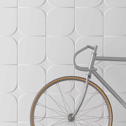 Piastrella in ceramica - LEAF L - WOW Design EU - opaca / a rilievo / lucida