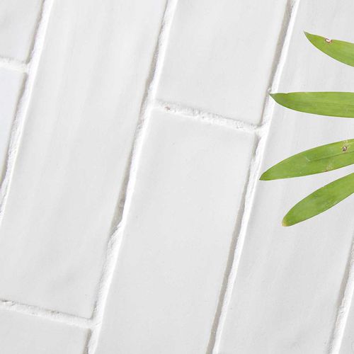 Piastrella in gres porcellanato - Handmade Floor White - WOW Design EU - opaca / da interno / da esterno