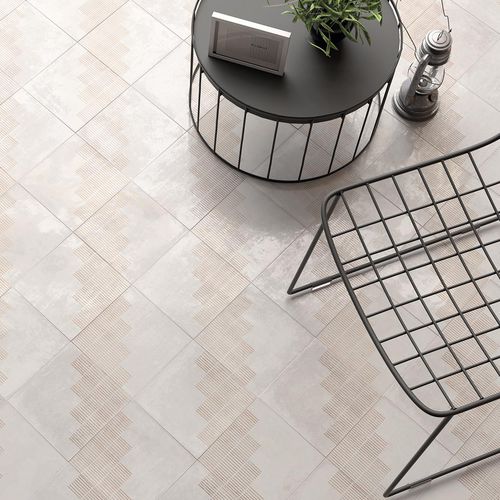Piastrella in gres porcellanato - CHATEAU LINES - WOW Design EU - in ceramica / opaca / a rilievo