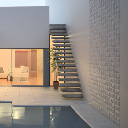 Piastrella in gres porcellanato - NILO PORCELAIN - WOW Design EU - a rilievo / opaca / da interno
