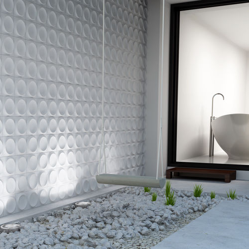 Piastrella in gres porcellanato - MOON PORCELAIN - WOW Design EU - lucida / a rilievo / opaca