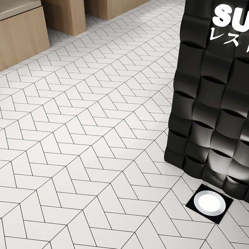 Piastrella in gres porcellanato - TRAPEZIUM FLOOR - WOW Design EU - opaca / da interno / da pavimento
