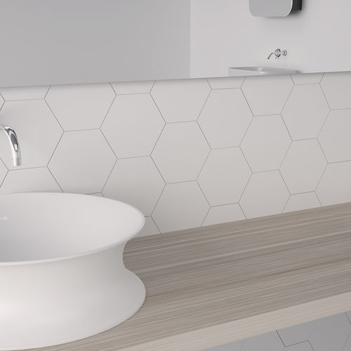 Piastrella in ceramica - MINI HEXA/MINI HEXA BEVEL/MINI HEXA CANALE - WOW Design EU - lucida / da bagno / da parete