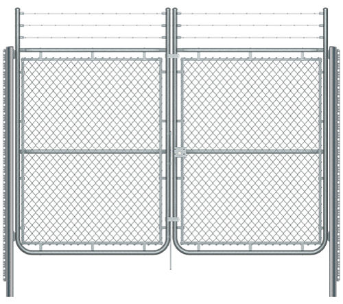 Cancello battente - SIMPLE TORSION - Indusmetal Torres - in metallo / in rete metallica / industriale