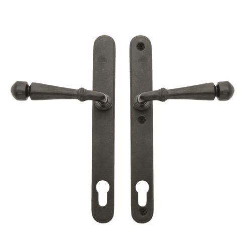 Maniglia per porta - PH1830 + PH1830  - Dauby - in ferro invecchiato / in bronzo grezzo / in metallo grezzo