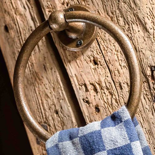 Portasalviette ad anello - PURE PLUS - Dauby - da parete / in ferro invecchiato / in metallo grezzo
