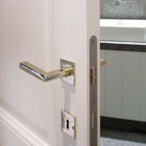 Maniglia per porta - PH1920 /QU - Dauby - in ferro invecchiato / in metallo grezzo / in bronzo bianco