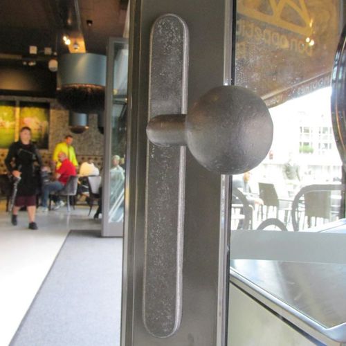 Maniglia per porta - SECURITY TOP + PHL - Dauby - in ferro invecchiato / in metallo grezzo / in bronzo grezzo