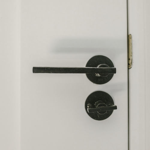 Maniglia per porta - PH2017 /50F - Dauby - in ferro invecchiato / in metallo grezzo / in bronzo bianco