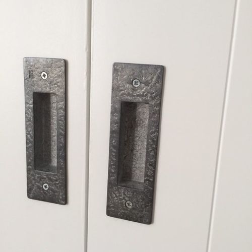 Maniglia a tirante per porta scorrevole - PSS - Dauby - in bronzo bianco / in bronzo grezzo / in ferro invecchiato