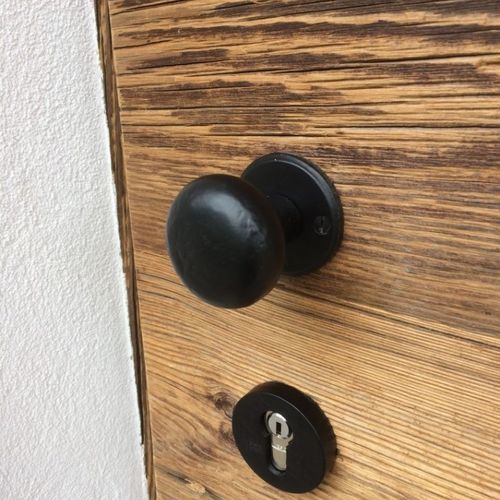 Pomello per porta classico - PHR /50 - Dauby - in ferro invecchiato / in metallo grezzo / in bronzo bianco