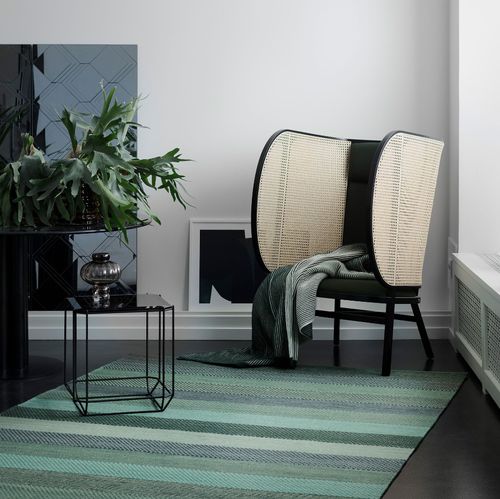 Tappeto contemporaneo - VERONICA - Fabula living - a righe / in cotone / in lana della Nuova Zelanda