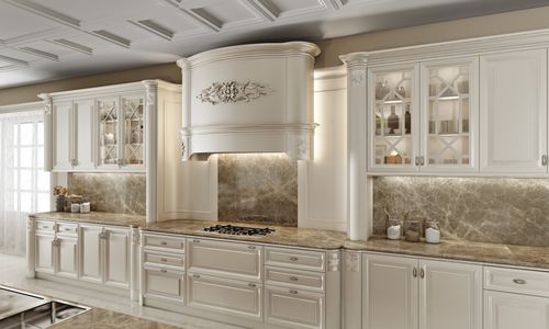 Cucina in stile - DAPHNE LEGNO - Casta Diva Interiors - in legno / con impugnature / laccata