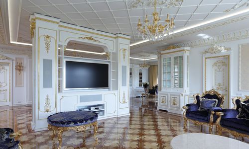 Mobile porta TV in stile - LA TRAVIATA - Casta Diva Interiors - hi-fi / in legno / in legno laccato