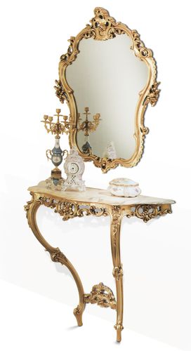 Consolle nuovo barocco - ART. 07 - Casta Diva Interiors - in legno / con specchio / per uso residenziale