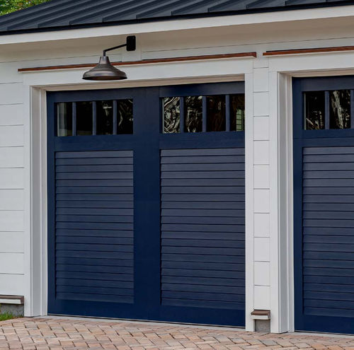 Porta in composito per garage - CANYON RIDGE® LOUVER - Copy door - sezionale / battente / in acciaio
