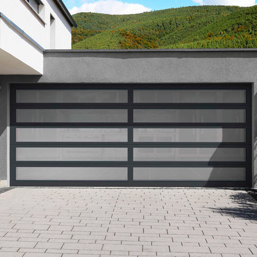 Porta sezionale per garage - AVANTE® SLEEK - Copy door - in alluminio / in acrilico / in schiuma di poliuretano