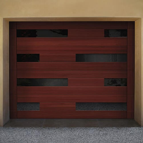 Porta in legno per garage - RESERVE® MODERN - Copy door - sezionale / in vetro temprato / in polistirene