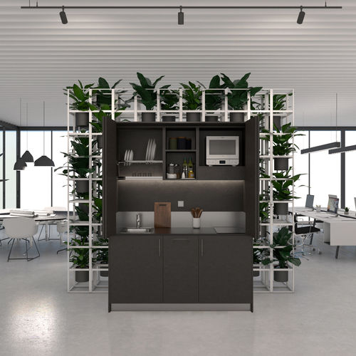 Mini cucina a scomparsa - MINICOMPACT : 164 - MiniCucine.com - compatta / in melaminico / con elettrodomestici integrati