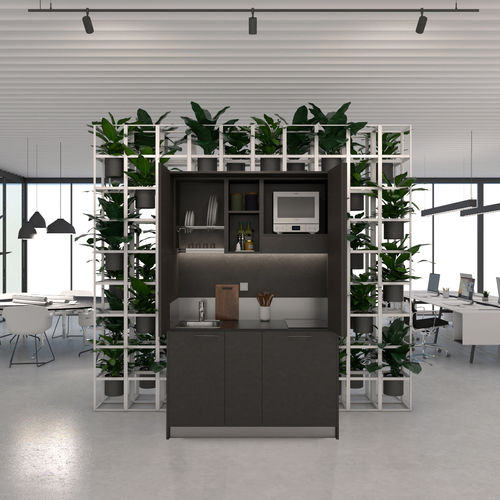 Mini cucina a scomparsa - MINICOMPACT : 139 - MiniCucine.com - compatta / con elettrodomestici integrati / con impugnature