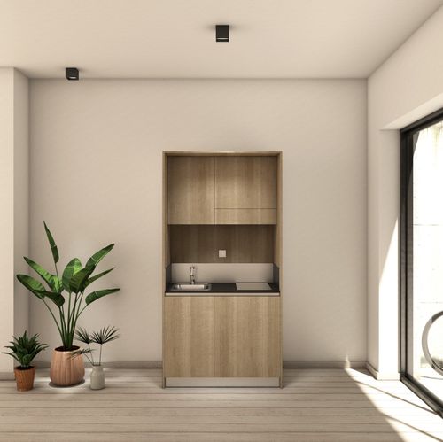 Cucina contemporanea - ARIA 109 - MiniCucine.com - in melaminico / monoblocco / compatta