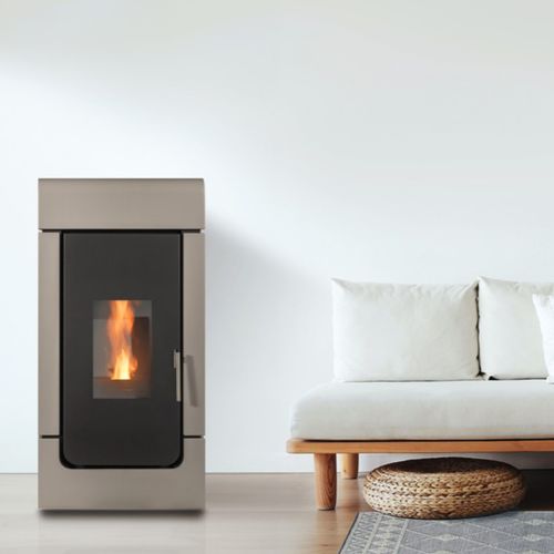 Stufa a pellet - K-LYS - BESTOVE - 12 kW / da appoggio / minimalista