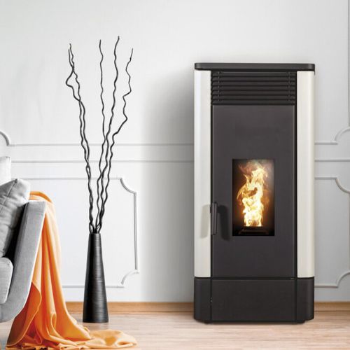 Stufa a pellet - IRIS - BESTOVE - 8 kW / da appoggio / minimalista