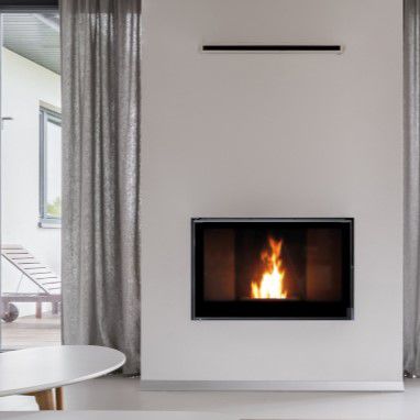 Camino a pellet - IDEAL 800 - BESTOVE - da incasso / a parete / Faccia singola