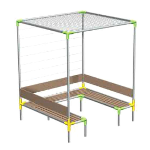 Panca per spazi pubblici contemporanea - KAGP102  - Kreal - in legno / in alluminio / con schienale