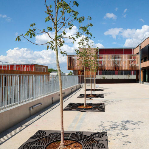 Griglia per alberi quadrata - DROP - THE ITALIAN LAB SRL - in acciaio galvanizzato