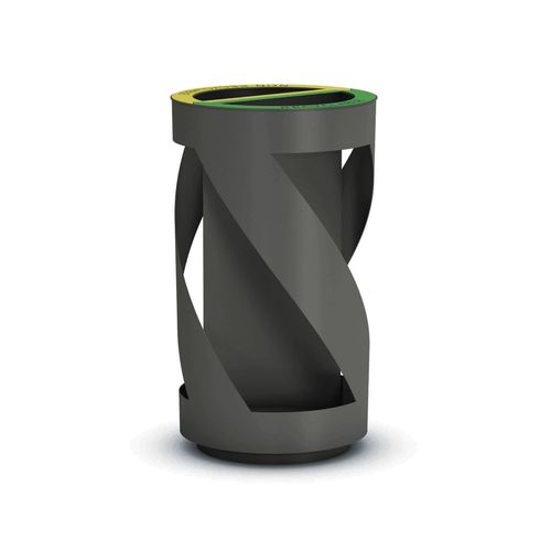Portarifiuti pubblico - RECYBIN VP 2 - THE ITALIAN LAB SRL - per raccolta differenziata / in acciaio / antiterrorismo