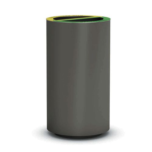 Portarifiuti pubblico - RECYBIN 2 - THE ITALIAN LAB SRL - per raccolta differenziata / in acciaio con rivestimento a polvere / senza coperchio