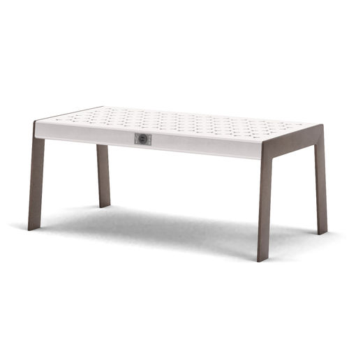 Tavolino basso contemporaneo - MALL ELES - THE ITALIAN LAB SRL - in lamiera d'acciaio / con supporto in acciaio termolaccato / con supporto in acciaio galvanizzato