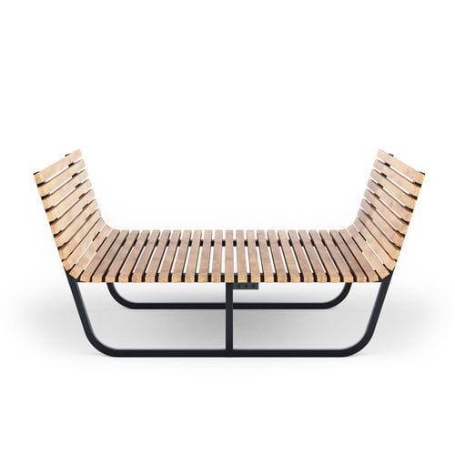 Lettino prendisole contemporaneo - URBAN RELAX L / URBAN RELAX M - THE ITALIAN LAB SRL - in acciaio galvanizzato / in legno / per spazio pubblico