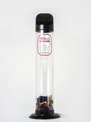 Portarifiuti pubblico - RECY VAPE - THE ITALIAN LAB SRL - da appoggio / in polietilene / in policarbonato