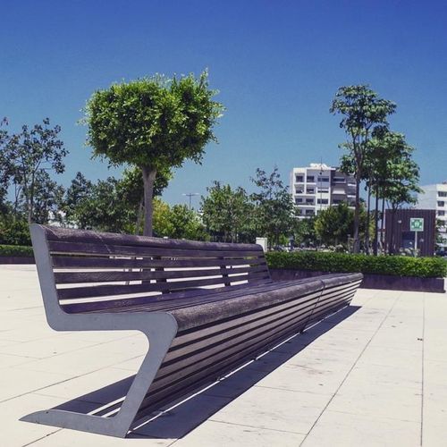 Panca per spazi pubblici contemporanea - WOODY RECY - THE ITALIAN LAB SRL - in plastica riciclata / in acciaio galvanizzato / in acciaio inossidabile