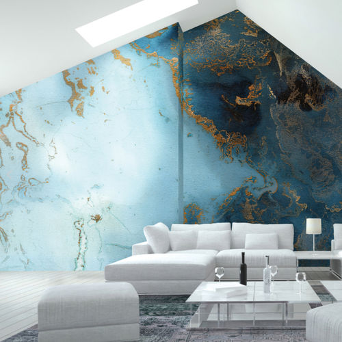 Carta da parati contemporanea - BN-2 MOMENTS - AREA environments - in lino / in vinile / con motivo astratto