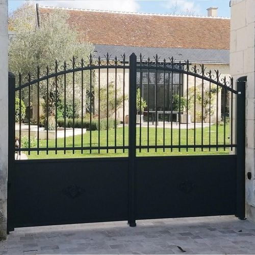 Cancello battente - Manoir - GYT - destro / in alluminio / a sbarre