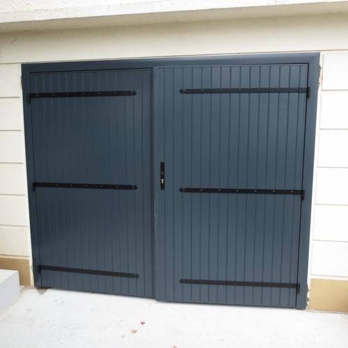 Porta battente per garage - GYT - in alluminio / in PVC / manuale