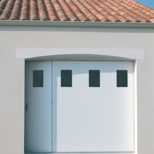 Porta scorrevole per garage - Classique & Intemporel - GYT - in alluminio / in PVC / automatica