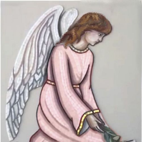 Mosaico in vetro - ANGEL - Vincenzo Greco - levigato / da interno / da esterno