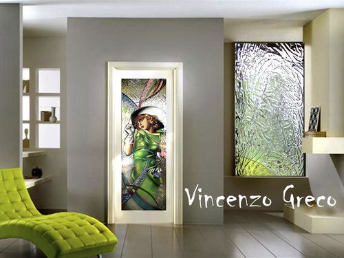 Finestra in metallo - TAMARA LEMPICKA - Vincenzo Greco - fissa / a vetrate