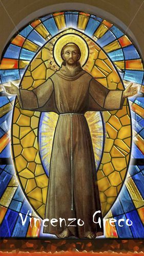Finestra in metallo - ST FRANCIS OF ASSISI - Vincenzo Greco - fissa / a vetrate