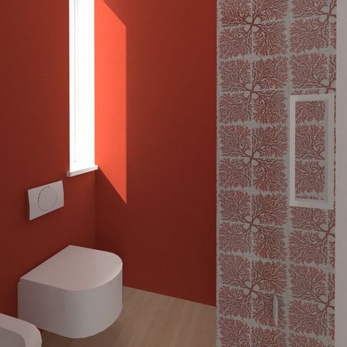Piastrella in gres porcellanato - DESIGN & TILES : LR PO CORALLO - LA RIGGIOLA AB - in ceramica / in lavica / opaca
