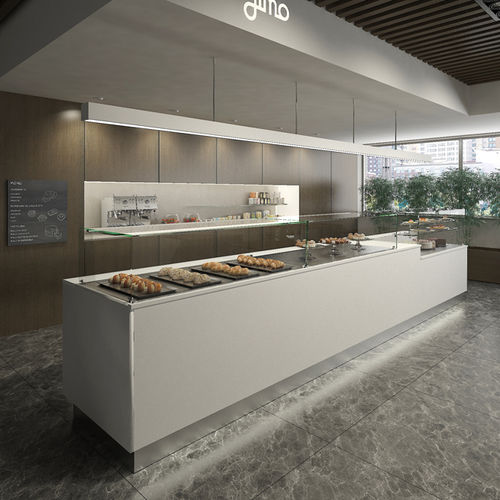 Vetrina refrigerata espositiva - PURE - Jimo Cooling Technology - per pasticceria / con illuminazione / su rotelle