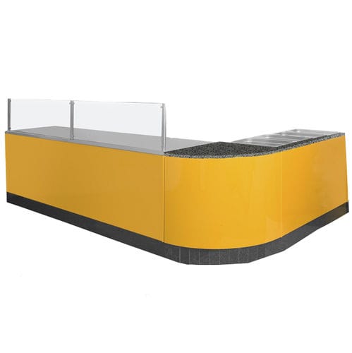 Bancone da bar - SUN - Jimo Cooling Technology - in acciaio inossidabile / in granito / in quarzo