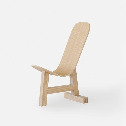Sedia design minimalista - EASEL - DANTE - Goods and Bads - da interno / in rovere / per uso residenziale
