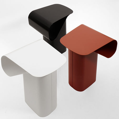 Tavolo d'appoggio contemporaneo - REVUE - DANTE - Goods and Bads - in acciaio con rivestimento a polvere / con supporto in acciaio verniciato a polvere / per uso residenziale