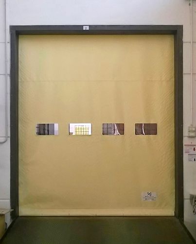 Porta industriale avvolgibile - R21 - Apostoli Daniele - in lamiera d'acciaio / in acciaio galvanizzato / in PVC
